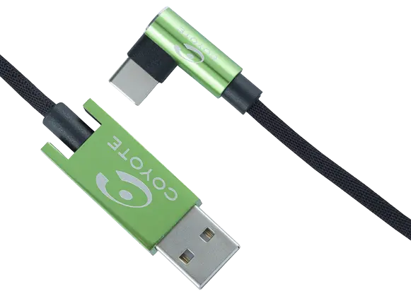 Câble USB vers USB-C coudé